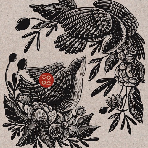 Bird and Flower for Music Album Cover