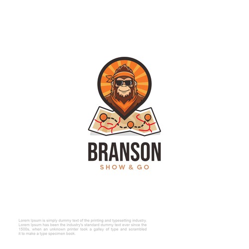 Flat design Travel logo