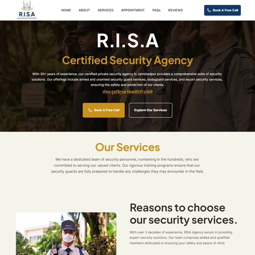 risasecurity.com Website Redesign