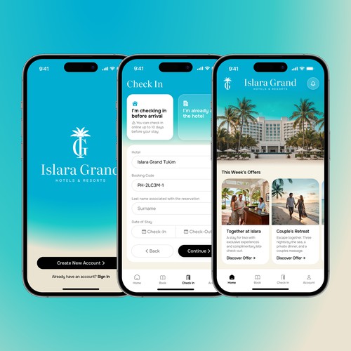 Islara Grand · UI & Logo