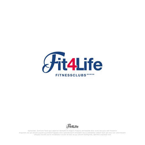 Logo design "Fit4Life" Fitnesscubs