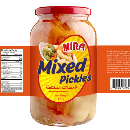 Mira Food Label
