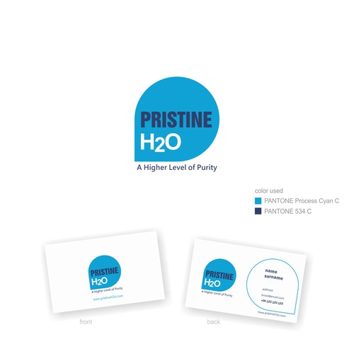 Logo and biz card for Horticultural Water Treatment Company