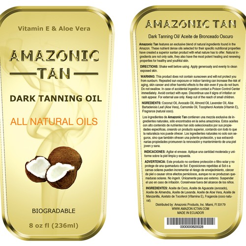 New product label wanted for Amazonic Products Inc