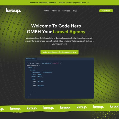 Laravel Agency Website Design 