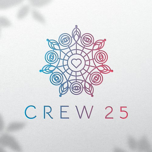 Mandala logo style for Crew 25