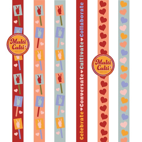 Ribbon designs for kids education company