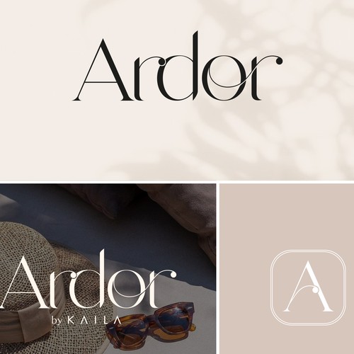 Ardor hotel logo design 