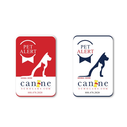 Desain Stiker "Pet Alert – Animal Inside"