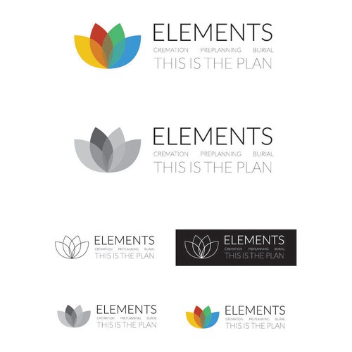 Clean logo design for funeral services