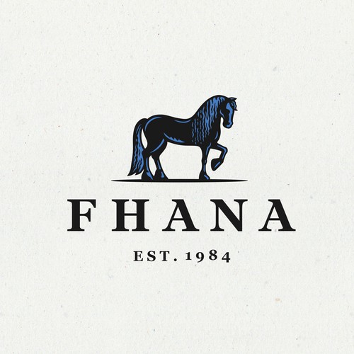 Logo for Fhana Friesian Horse Association