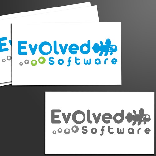 Accompanying Word Art for Evolved Software's Logo