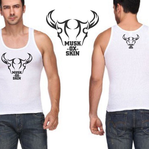 Animal illustration for bodybuilder tank top design