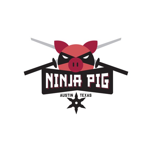 Logo Design For Ninja Pig