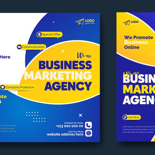 Business Marketing Agency Post Template.