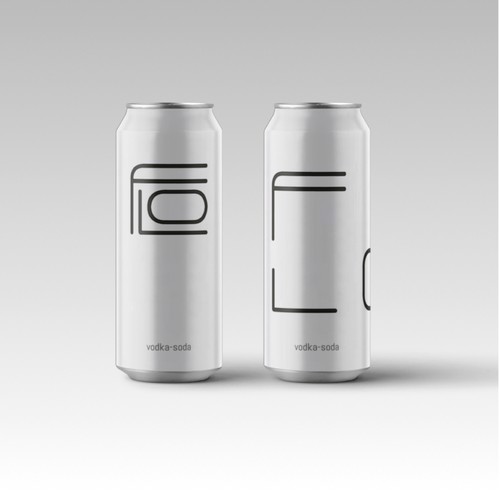 Logo design for Flo, a new wodka-soda mix