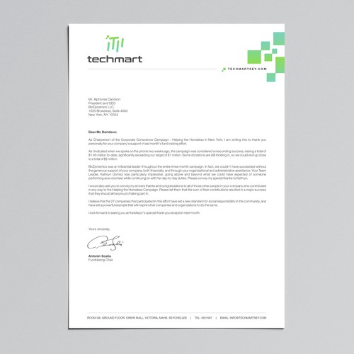 Letterhead design