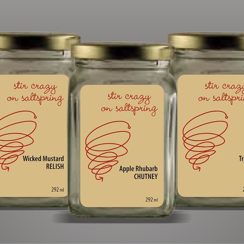 New product label wanted for Stir Crazy on Salt Spring