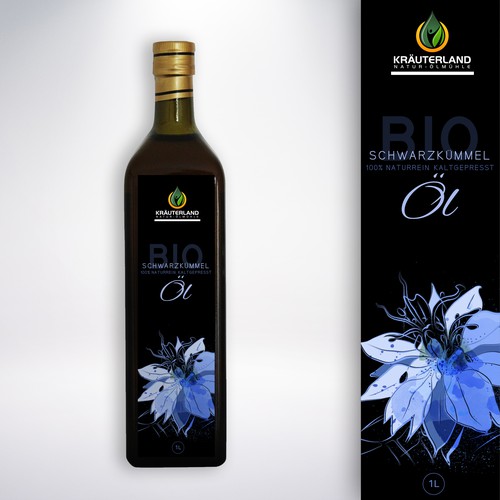 label for  organic black-seed oil