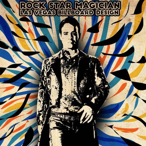 Rock Star Magician Las Vegas Billboard Design