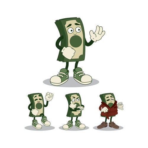 AAM Money Man Character Design