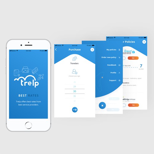 Travel insurance policies app