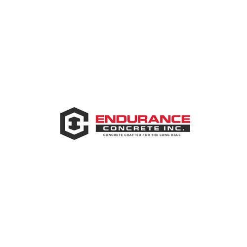 Bold logo concept for Endurance Concrete Inc.