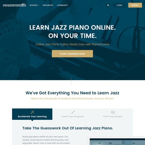 Jazz Piano lesson platform