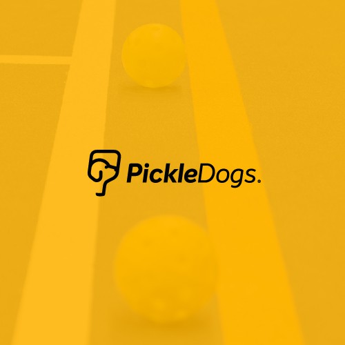 Line-Art Design for PickleDogs, a Pickleball Clothing and Accessories Brand