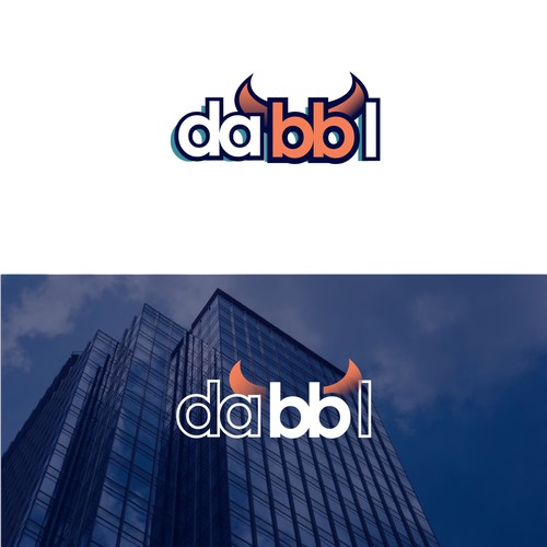 Logo concept for dabbl sport apparel.