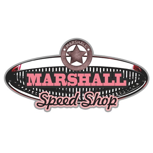 logo for marshall speed shop