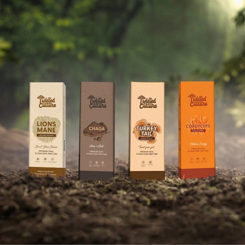 Mushroom Extract Packaging Design