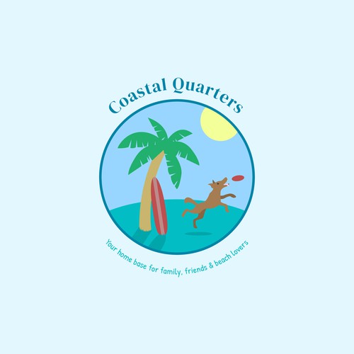 A friendly resort logo