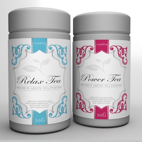 Tea Label Sticker forTea Can / Box