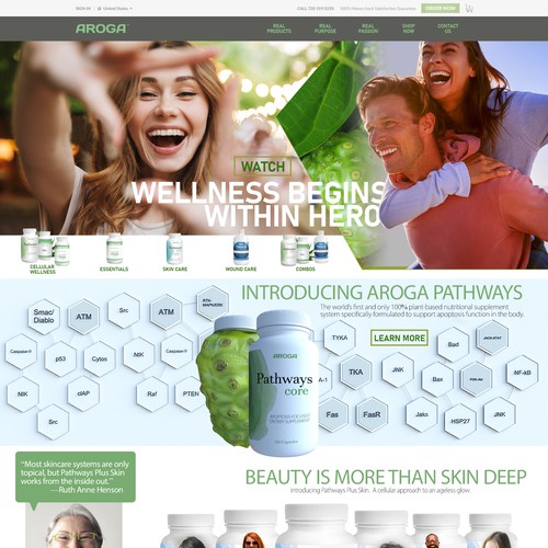 Website design for the wellness