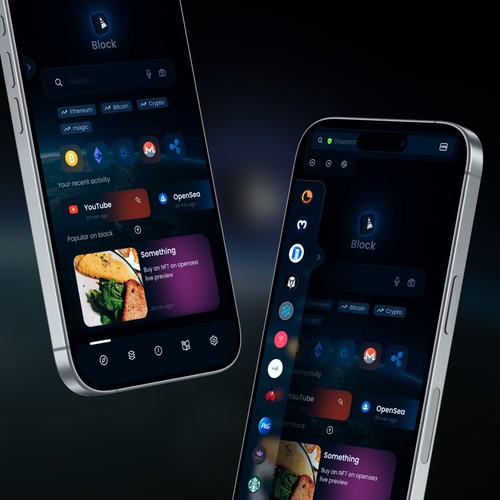 Crypto Browser App UI Design