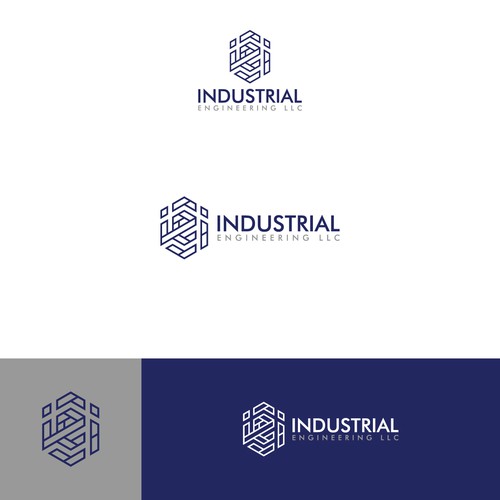 Professional but fun "geometric" logo for an engineering consulting company.