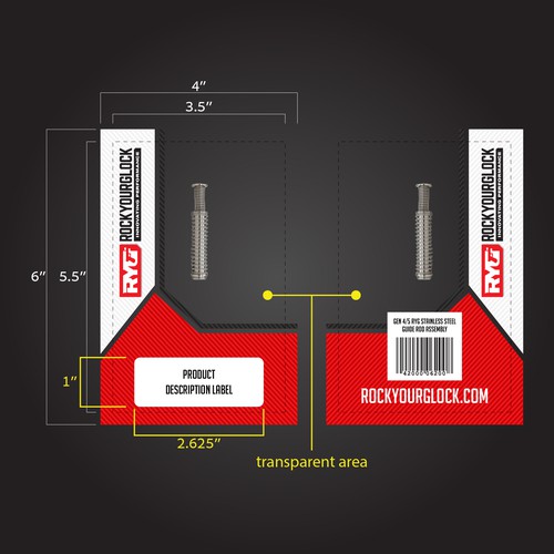 RockYourGlock ziplock packaging design