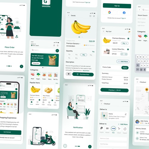 Ecommerce Mobile App UI Design