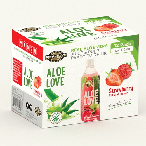 Aloe vera strawberry dink