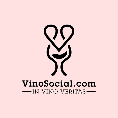 Simple logo for Wine lovers