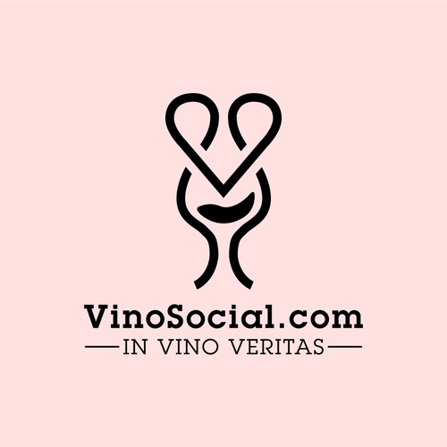 Simple logo for Wine lovers
