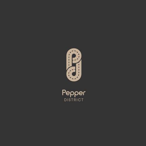 Pepper District logo design concept