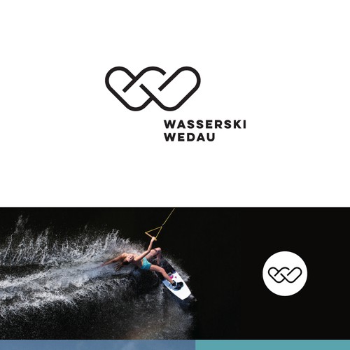 Modern logo for a wakeboard park