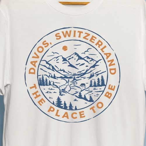 Camping outdoor mountains vintage t-shirt design