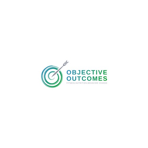 Combination of behavioral science and fitness and nutrition coaching logo for Objective Outcomes