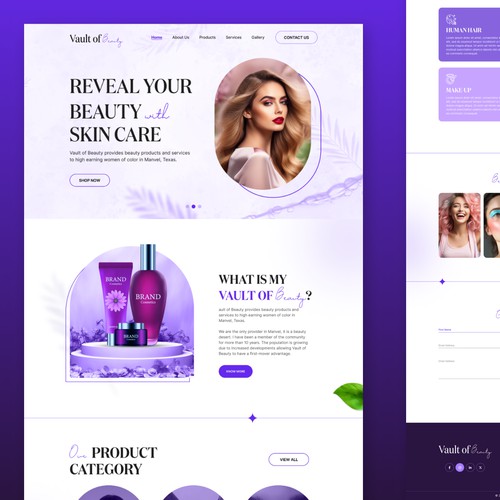Vault of Beauty - Cosmetics Cosmetics & Beauty Design - Ecommerce