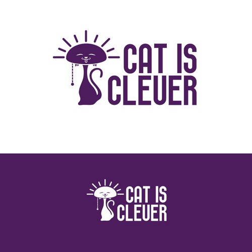 Cat is Clever logo design