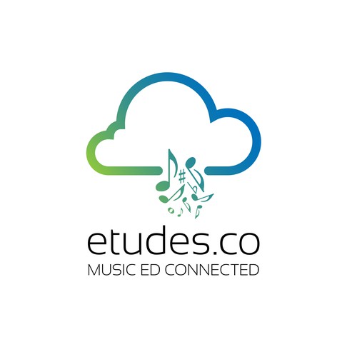 Music education platform logo design contest entry