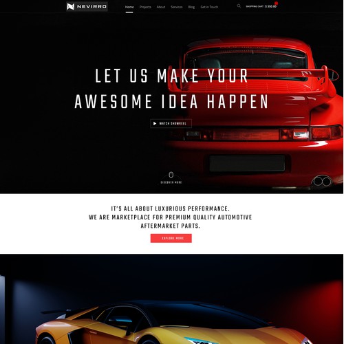 Bold Website Design for Automotive Company